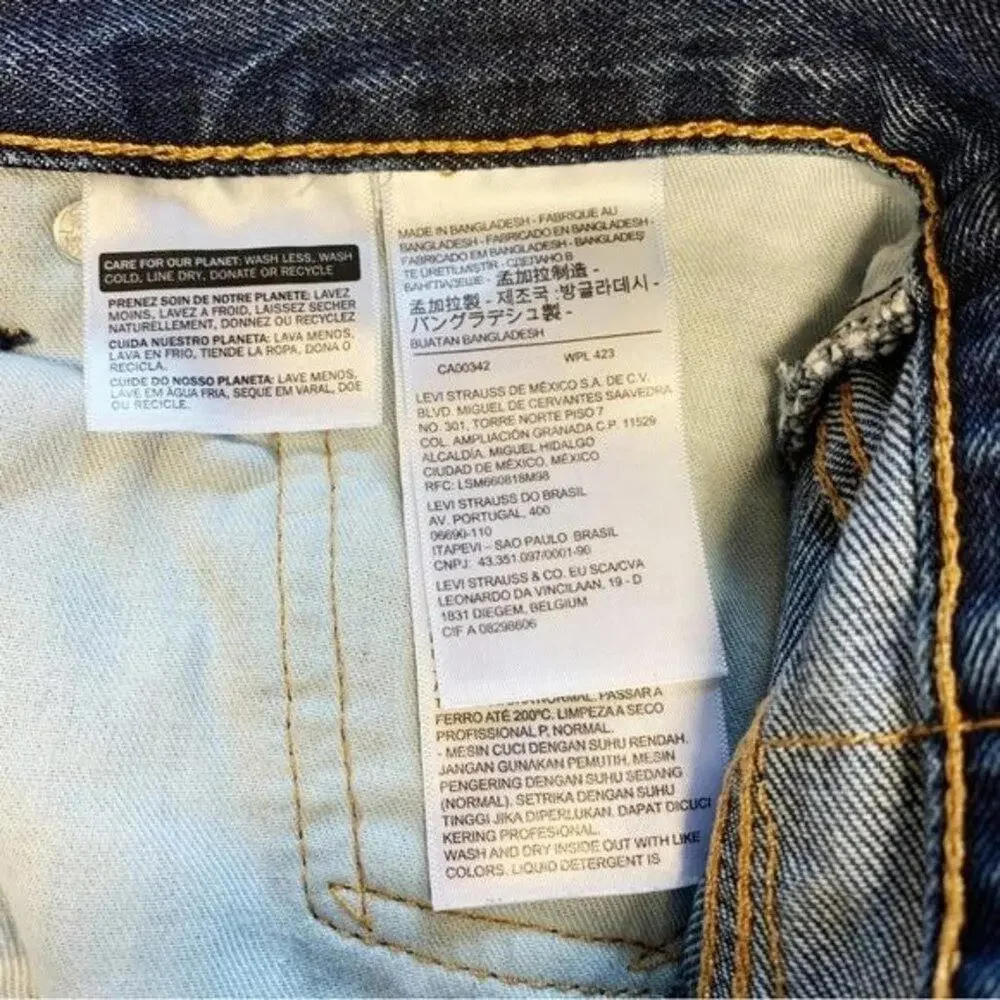 Levi's‎ 550 Relaxed Fit Tapered Leg Jeans Men's 36x34 Blue Denim Classic Comfort